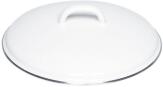 Riess Deckel mit Chromrand in weiß