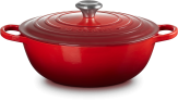 Le Creuset Familientopf La Marmite aus Gusseisen in kirschrot