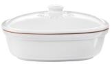 Römertopf Brot-Frische-Topf oval weiß, medium