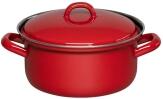 Riess Kasserolle aus Emaille in rot