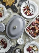 Kockums Backform aus Emaille in grau