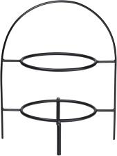 ASA Etagere 2-stufig für Dessertteller à table ligne noire in schwarz matt