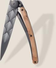 deejo Taschenmesser 37g, Wacholderholz / Art Déco