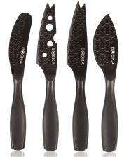 Boska K&auml;semesser-Set Mini Monaco+ schwarz, 4-teilig