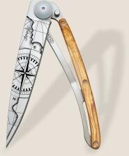 deejo Taschenmesser 37g, Olivenholz / Terra Incognita