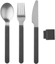 Mepal Besteckset SILUETA 3-teilig in nordic black