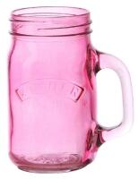 Kilner Clip Top Trinkglas in pink, 0,4 Liter