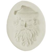 Städter Reliefform Weihnachtsmann-Gesicht 5 cm Weiß Reliefform