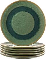 Leonardo Keramikteller MATERA 22,5 cm grün, 6er-Set