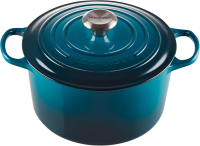 Le Creuset hoher Bräter Signature rund in deep teal
