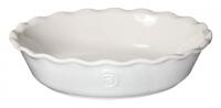 Emile Henry Pie Dish Modern Classics mit Wellenrand in creme