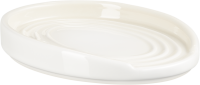 Le Creuset Löffelablage oval, 16 cm in meringue