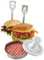 GEFU Hamburgerpresse SPARK mit 2 Hamburgerspießen