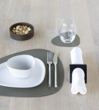 Lind DNA Tischset Curve M Serene, 4er-Set in Moss