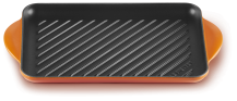 Le Creuset Grillplatte rechteckig in ofenrot