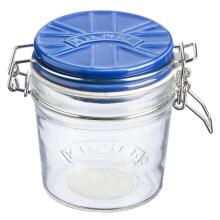 Kilner Clip Top Einmachglas mit blauem Keramikdeckel, 0,35 Liter