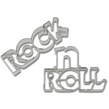 Städter Ausstechform Rock'n'Roll-Schriftzug 7 / 7,5 cm 2-teilig