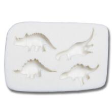 Städter Reliefform Dinosaurier 3,5 cm Weiß 4er-Reliefform