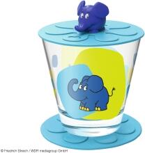 Leonardo Kindertrinkset BAMBINI 3-teilig 215 ml blau Elefant