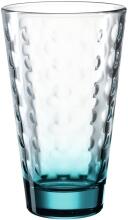 Leonardo Trinkglas OPTIC 300 ml türkis, 6er-Set