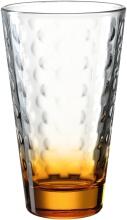 Leonardo Trinkglas OPTIC 300 ml orange, 6er-Set