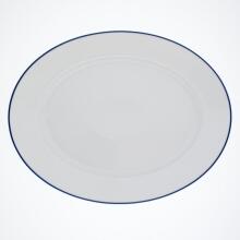 Kahla Aronda Platte, oval 32 cm in Blaue Linie
