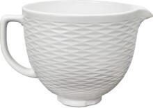KitchenAid Keramikschüssel in weiß strukturiert, 4,7 Liter