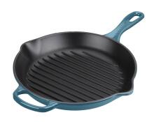 Le Creuset Grillpfanne Signature rund in deep teal