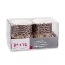 St&auml;dter Papierform Piratenabenteuer &oslash; 6/7 cm / H 5,5 cm Braun Maxi 12 St&uuml;ck