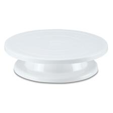 Städter Tortendeko Tortenplatte Ø 27,5 cm / H 7 cm Weiß drehbar