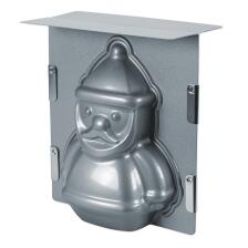 St&auml;dter Backform Santa Claus 19 x 21 x 12 cm Silber 3D-Backform 1.000 ml
