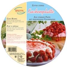 St&auml;dter Papierform Kuchenplatte &Oslash; 30 cm Wei&szlig; Rund extra stark
