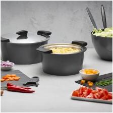 Kuhn Rikon HOTPAN® Servierkasserolle grau 2L/18cm
