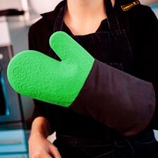 Lurch Backhandschuh Silikon/Textil peppermint