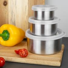 Lurch Mini-Dosen EDS 3er Set mit Silikondeckel