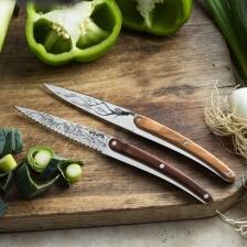 deejo Brotzeitmesser-Set, Olivenholz / Baum und Olivenholz / Grand Cru