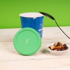 Lurch Joghurt-Deckel Silikon in peppermint, 8er Set