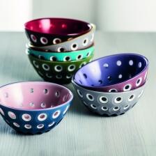 Guzzini Schalen Set Le Murrine in türkis-orange, 2 Stk.