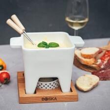 Boska Käsefondue-Set Tapas weiß, groß