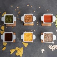 Boska Käsefondue-Set Tapas weiß, groß