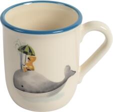 Kuhn Rikon Kindertasse Walfisch 2,5 dl blauer Rand