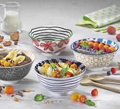 cilio Bowl Amici 15,5 cm mit Kritzeln