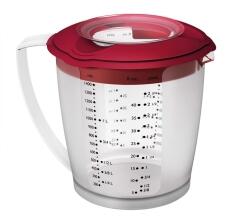 Westmark R&uuml;hrbecher Helena mit Deckel in dunkelrot