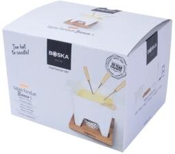 Boska Käsefondue-Set Tapas weiß, groß