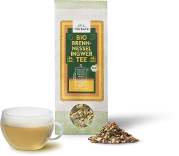 Herbaria Teemischung Brennnessel-Ingwer 45g bio, lose