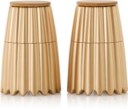AdHoc Pfeffer- und Salzm&uuml;hle magnetisch im Set MagTwo, gold