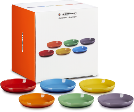 Le Creuset Suppenteller Coupe Regenbogen, 6er-Set