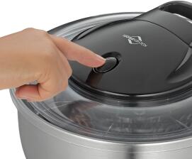 K&uuml;chenprofi Salatschleuder Turbo aus Edelstahl