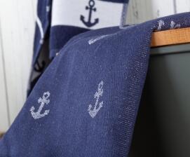 Kracht Jacquard-Küchentuch ANKER aus Halbleinen