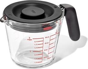 OXO Good Grips Messbecher aus Glas mit Deckel 0,5 ml